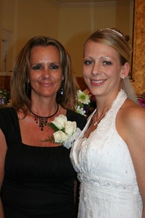 Mom and Heather on her wedding day
