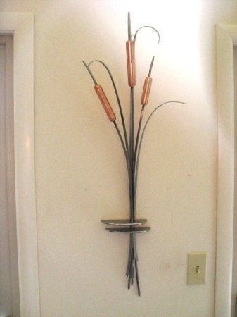 Cattails, copper and steel