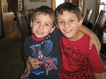 My grandsons, Joshua (6) & Conner (10)