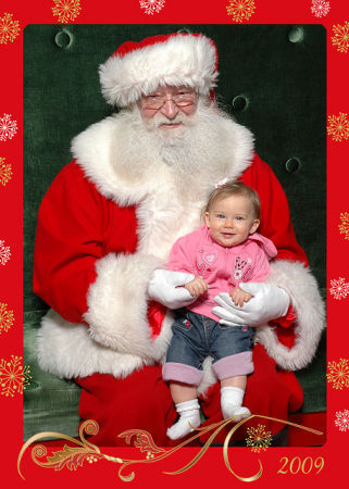 My granddaughter Zoey's first christmas 2009