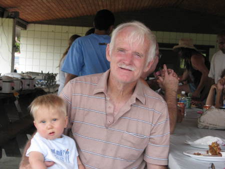 Caiden and Great Grandpap Bryan