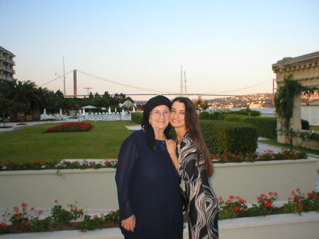 Elif with my grandmother-in-law, Istanbul