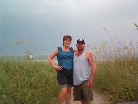 allison and robert at the beach