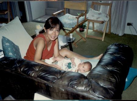 Hiromi and Tina in 1989