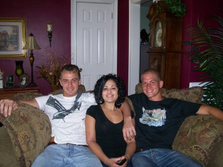 My nephews Matt & Chris & my Felecia