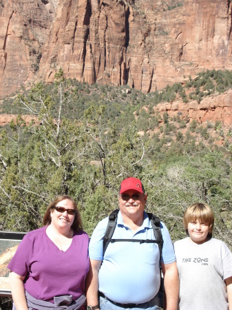 Beth, Bob & Brian at Zion Nat'l Park