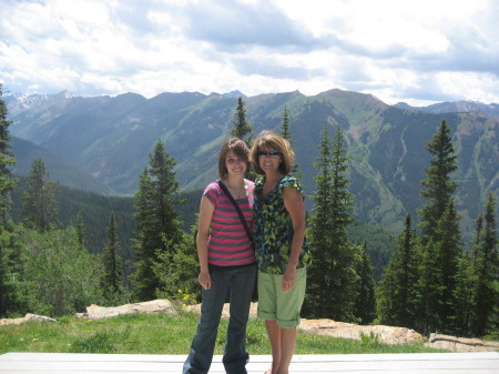 Hayley and I on top of Aspen mountain:2009.