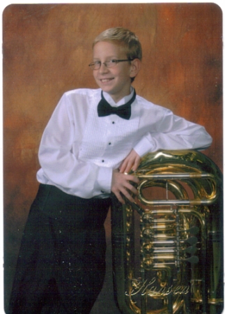 My son, Sam (The tuba player)