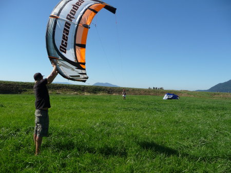 first kite board lesson
