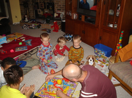 Jesse and kids playing games