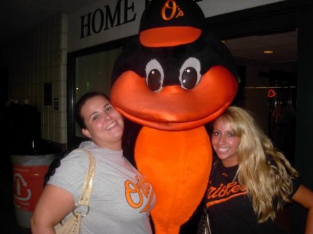 brittany  AND RACHEL AT O'S GAME