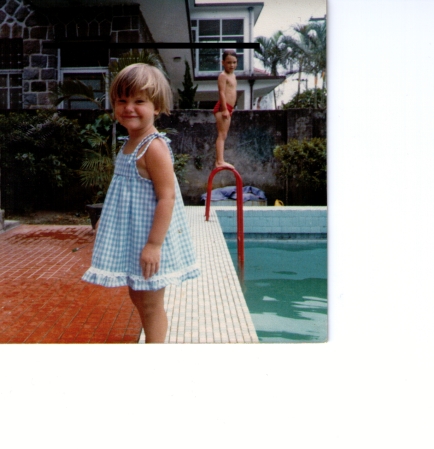 Emily (age 2) by the pool