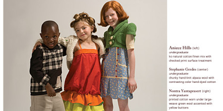 My son modeling for SCAD