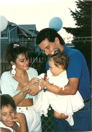 Perez Family at Tiffanny's 1st B-day, 1990