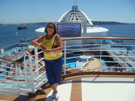 Raine on Top deck of the ship