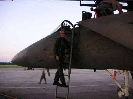 Capt Lori Voss About To Take Off In A F-15