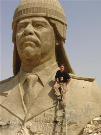 Posing with Saddam