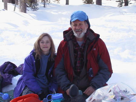 Snowcamping with Ashley circa 2002