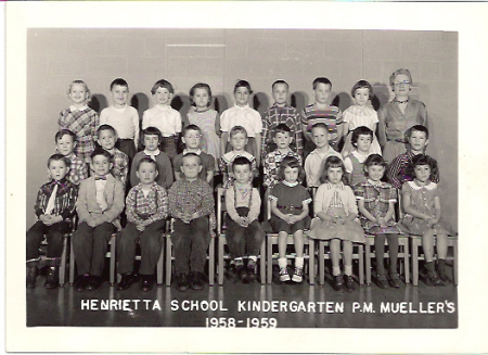 My Henrietta School kindergarten class 1958-59