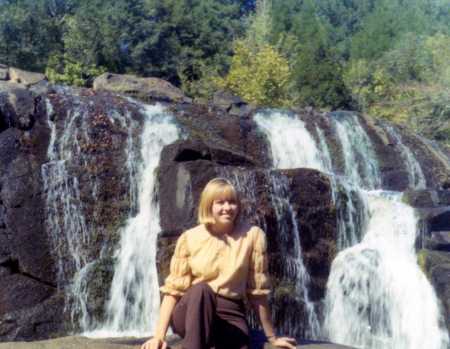 Carla at waterfall