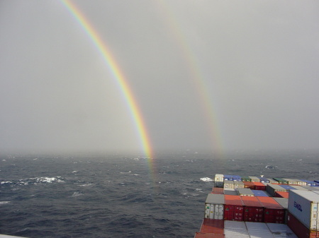 Double Rainbow at Sea, Enroute to Guam