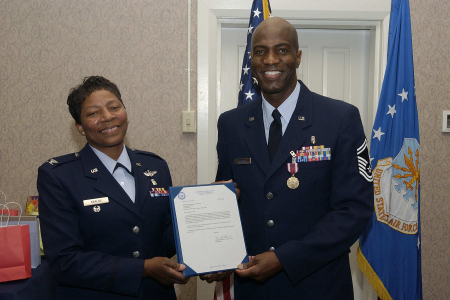 USAF retirement ceremony 2005