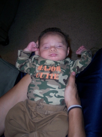 My grandson Cristiano, sleeping like an angel