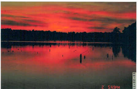 Lake Cherokee at sunset