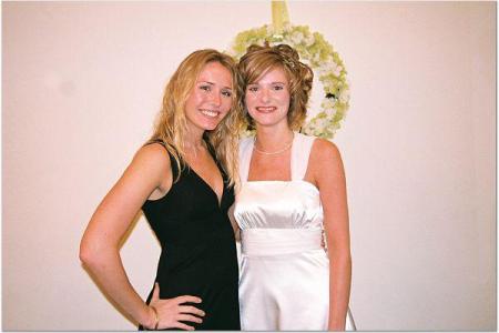 Carly and Colleen at Colleen's wedding