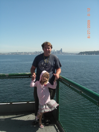 Mike & Madelyn ferry ride to Seattle 8/09