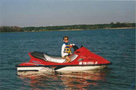 Conner on our first jetski