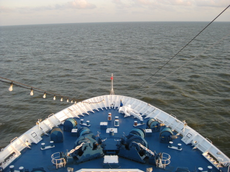 view 1st day at sea