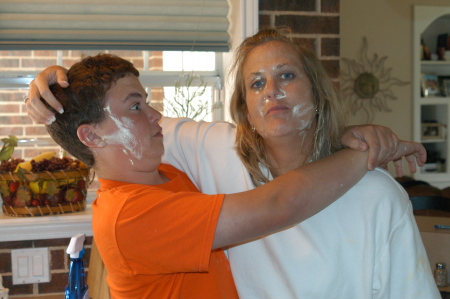 David thought icing fight was funny..Bad idea!