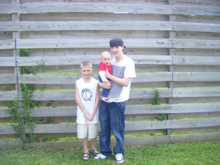 My sons Zane and Cody with Codys son Xaiven