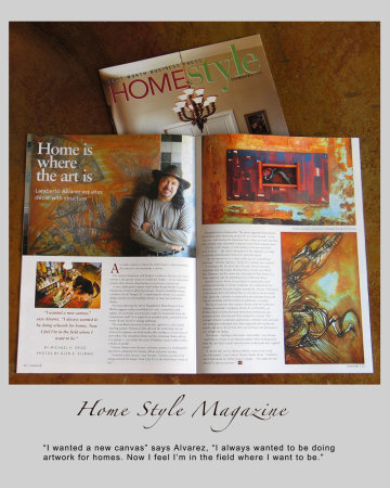 Home Style Magazine story about my art