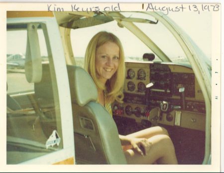 Kimberly on our first date - took her flying