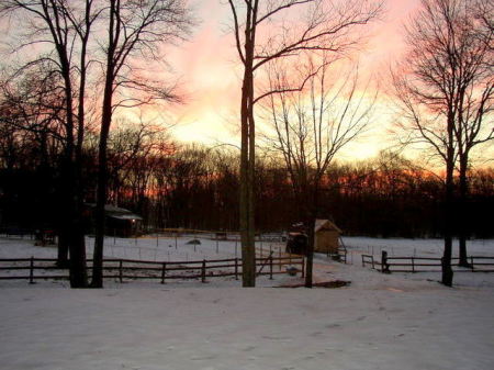 farm sunrise