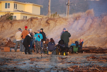 A beach party