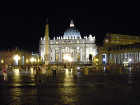 Back to Rome, the Vatican at Night