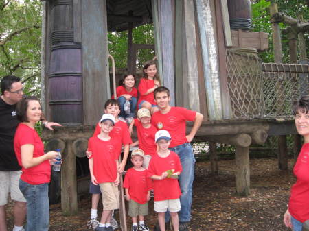 Carrolll Grand kids at Sawyer Island