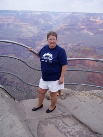 my wife carol at the grand canyon