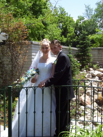 Breeanne and Brandon at their wedding