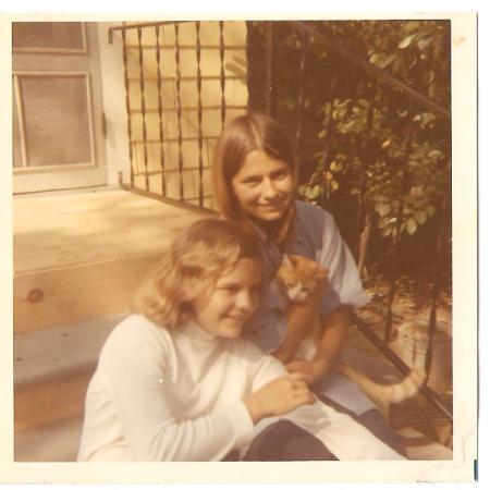 My sister and I in New Jersey around 72