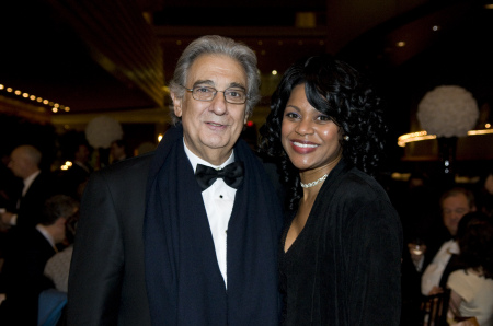 Kim with Plácido Domingo