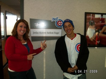 Jordan - ICubs National Anthem Singer!