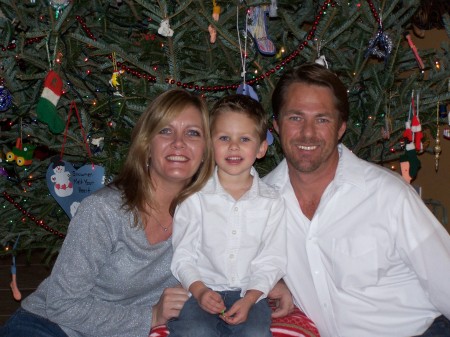 My wife, my son and myself Christmas 2008