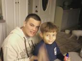Shane-(my son) with Isaiah-(my Grandson)