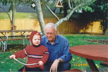 Dad (Papo) & great-grandson Joel years ago