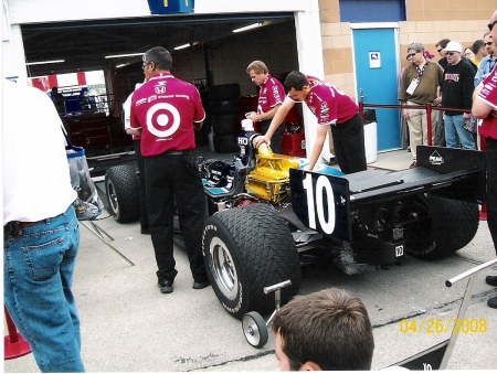 In the Pits - Close-up of race cars