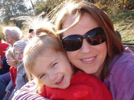 My Youngest and I on a hayride